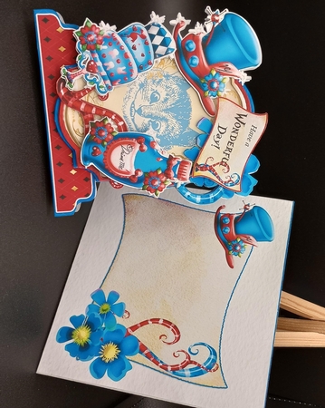 Down the Rabbit Hole with Alice 4 Shaped 6x6 Card & Envelope Kit by Stephanie Bardelli