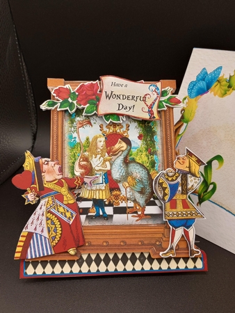 Through the Mirror to Wonderland 1 Shaped 6x6 Card & Envelope Kit by Stephanie Bardelli