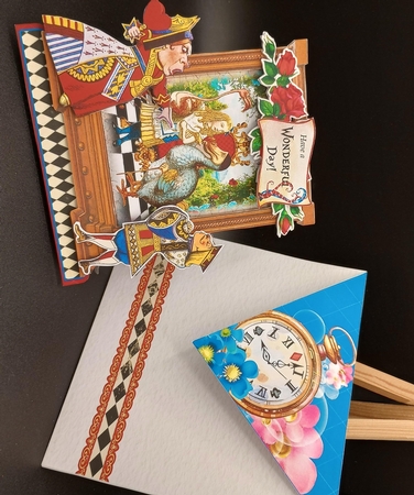 Through the Mirror to Wonderland 1 Shaped 6x6 Card & Envelope Kit by Stephanie Bardelli