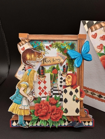 Through the Mirror to Wonderland 3 Shaped 6x6 Card & Envelope Kit by Stephanie Bardelli