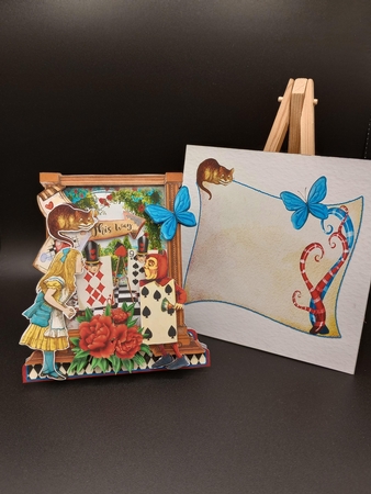 Through the Mirror to Wonderland 3 Shaped 6x6 Card & Envelope Kit by Stephanie Bardelli