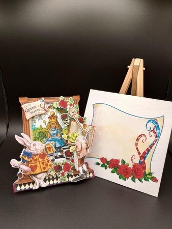 Through the Mirror to Wonderland 4 Shaped 6x6 Card & Envelope Kit by Stephanie Bardelli