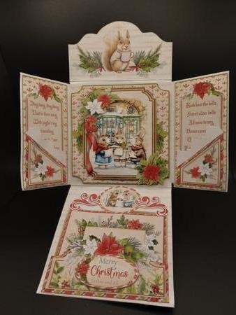 Caroling in Bracken Wood Folio Card by Stephanie Bardelli
