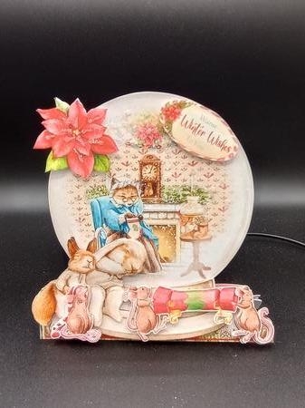 Christmas in Bracken Wood 1A Shaped 6x6 Card & Envelope Kit by Stephanie Bardelli