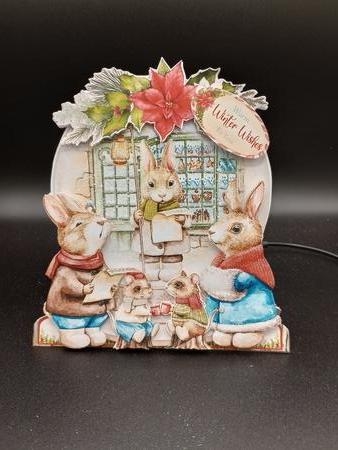 Christmas in Bracken Wood 3A Shaped 6x6 Card & Envelope Kit by Stephanie Bardelli