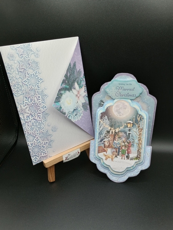 Tales of Winter 2A - Upright Z-fold Tag Card Mini Kit by Stephanie Bardelli