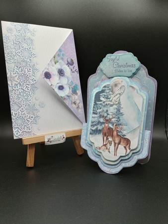Tales of Winter 2C - Upright Z-fold Tag Card Mini Kit by Stephanie Bardelli