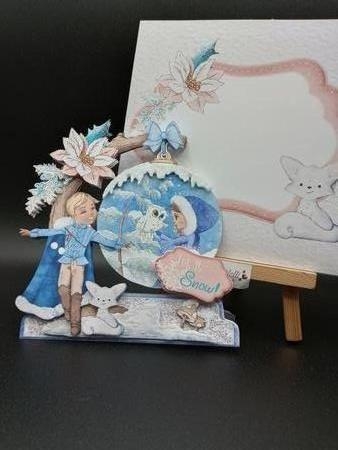 Some Enchanted Christmas 1 Shaped 6x6 Card & Envelope Kit by Stephanie Bardelli