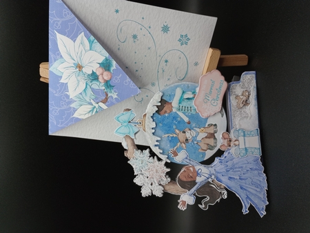 Some Enchanted Christmas 2 Shaped 6x6 Card & Envelope Kit by Stephanie Bardelli