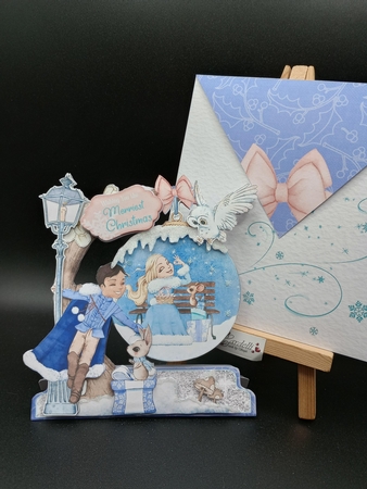 Some Enchanted Christmas 4 Shaped 6x6 Card & Envelope Kit by Stephanie Bardelli