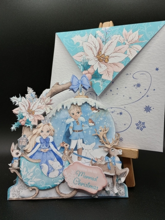 Some Enchanted Christmas 8 Shaped 6x6 Card & Envelope Kit by Stephanie Bardelli