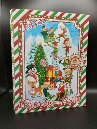 Elves Behaving Badly - XL 3D Curiosity Book Box Advent Calendar by Stephanie Bardelli