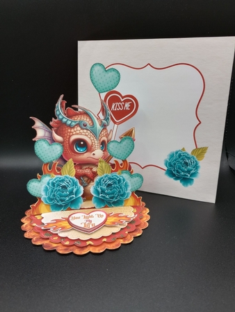 Burning Love 2 Triple Easel Card Kit by Stephanie Bardelli