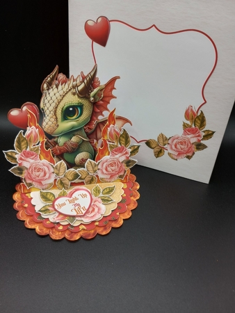Burning Love 5 Triple Easel Card Kit by Stephanie Bardelli