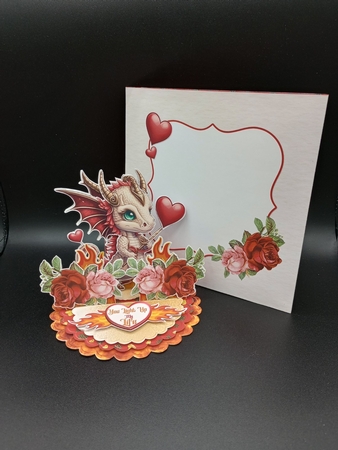 Burning Love 6 Triple Easel Card Kit by Stephanie Bardelli