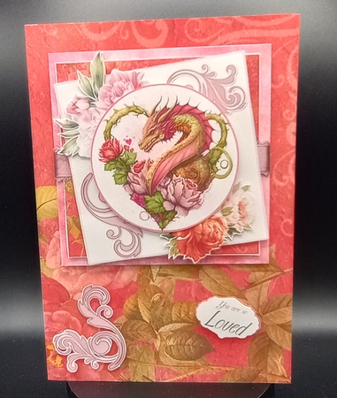 Dragon Heart 3  7.75x7.75 Simply Cards  by Stephanie Bardelli