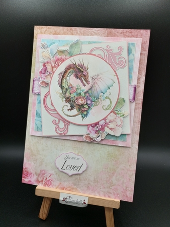 Dragon Heart 4  7.75x7.75 Simply Cards  by Stephanie Bardelli