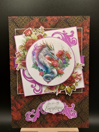 Dragon Heart 5  7.75x7.75 Simply Cards  by Stephanie Bardelli