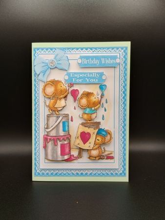 Hearts and kisses for your birthday 7x7 & A5 mini kit by Stephanie Bardelli
