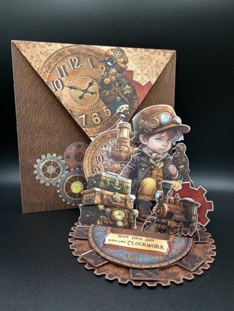 Steam Tinker 1 Triple Easel by Stephanie Bardelli