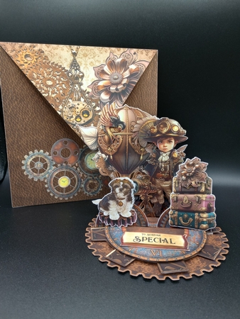 Steam Tinker 3 Triple Easel by Stephanie Bardelli