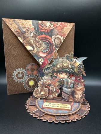 Steam Tinker 4 Triple Easel by Stephanie Bardelli