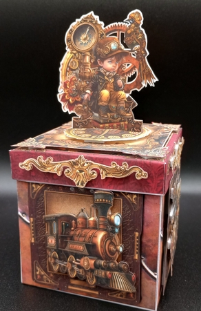 Steam Tinker Red Exploding Box Surprise Kit. by Stephanie Bardelli