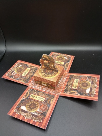 Steam Tinker Red Exploding Box Surprise Kit. by Stephanie Bardelli