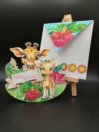 Cmon Get Happy in the Jungle 1 Rocker Card by Stephanie Bardelli