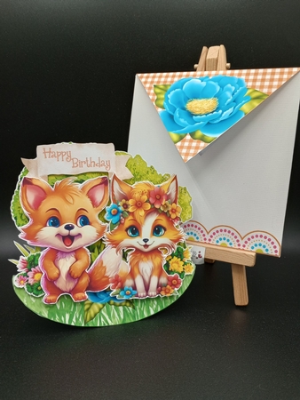 Cmon Get Happy in the Forest 1 Rocker Card by Stephanie Bardelli
