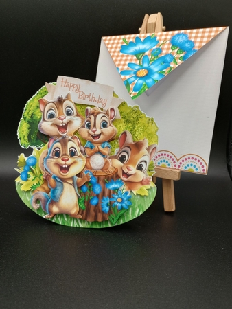 Cmon Get Happy in the Forest 6 Rocker Card by Stephanie Bardelli