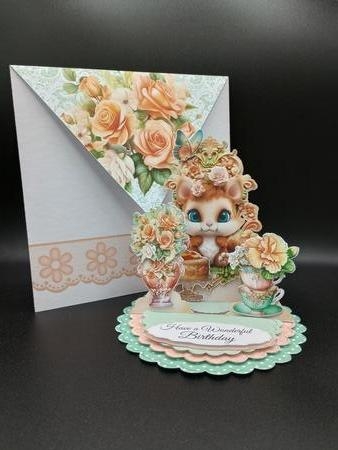 Pretty in Peach 3 Triple Easel by Stephanie Bardelli