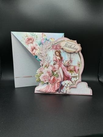 Vintage Rose 1 XL Shaped Card Kit by Stephanie Bardelli