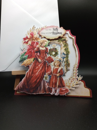 Vintage Christmas 1 XL Shaped Card Kit by Stephanie Bardelli