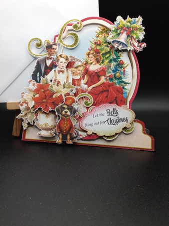 Vintage Christmas 2 XL Shaped Card Kit by Stephanie Bardelli