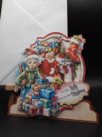 Vintage Christmas 4 XL Shaped Card Kit by Stephanie Bardelli
