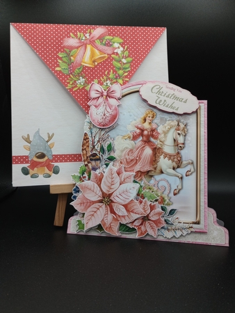 Rosey Christmas 5 XL Shaped Card Kit by Stephanie Bardelli
