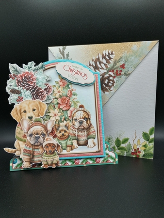 Festive Retro 9 XL Shaped Card Kit by Stephanie Bardelli