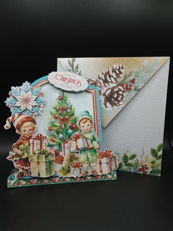 Festive Retro 13 XL Shaped Card Kit by Stephanie Bardelli