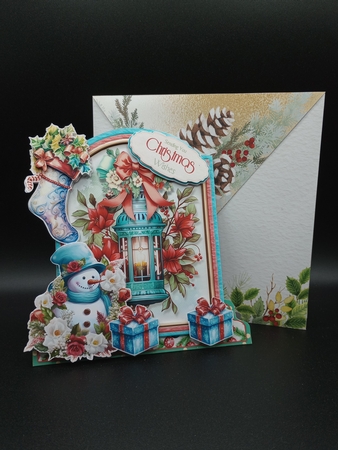 Festive Retro 21 XL Shaped Card Kit by Stephanie Bardelli