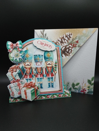 Festive Retro 22 XL Shaped Card Kit by Stephanie Bardelli