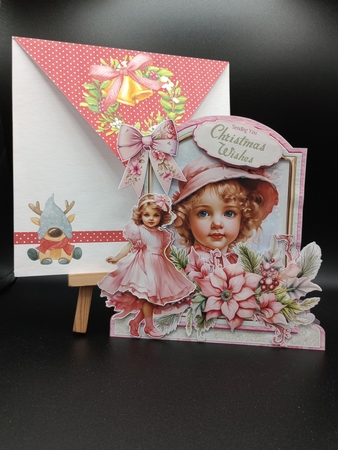 Rosey Christmas 17 XL Shaped Card Kit by Stephanie Bardelli