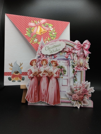 Rosey Christmas 22 XL Shaped Card Kit by Stephanie Bardelli