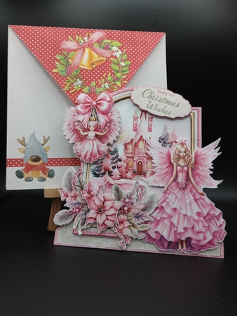 Rosey Christmas 32 XL Shaped Card Kit by Stephanie Bardelli