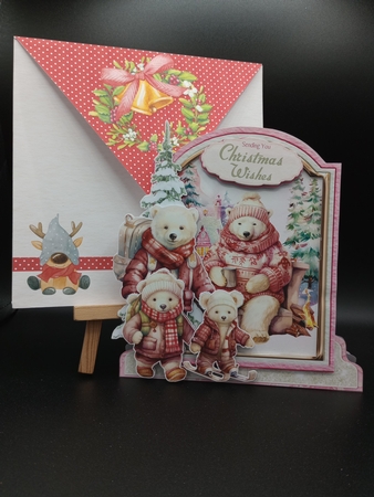 Rosey Christmas 33 XL Shaped Card Kit by Stephanie Bardelli