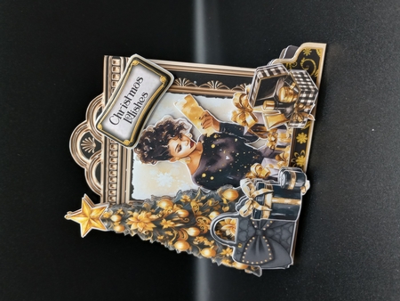 A Little Bit of Glam Christmas 3 XL Shaped Card Kit by Stephanie Bardelli