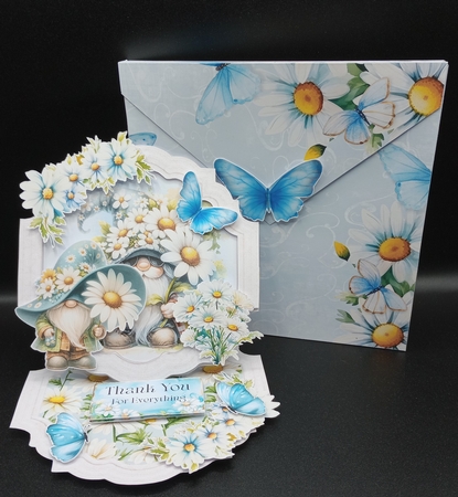 Daisy, Daisy 5 Shaped Easel Card by Stephanie Bardelli
