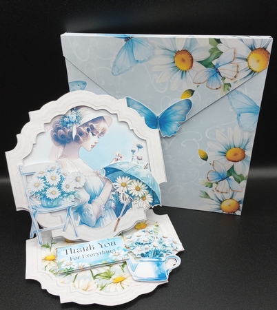 Daisy, Daisy 6 Shaped Easel Card by Stephanie Bardelli