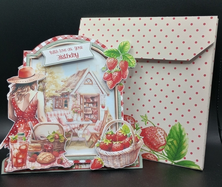 The Strawberry Patch 9 XL Shaped Card Kit by Stephanie Bardelli