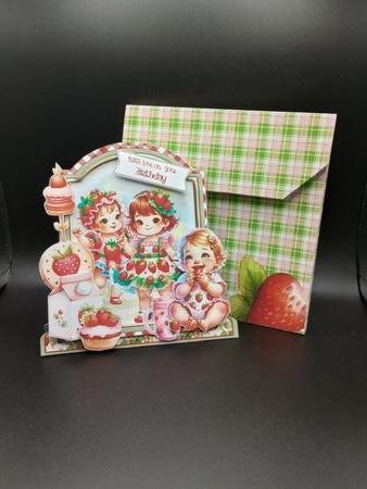 The Strawberry Patch 10 XL Shaped Card Kit by Stephanie Bardelli